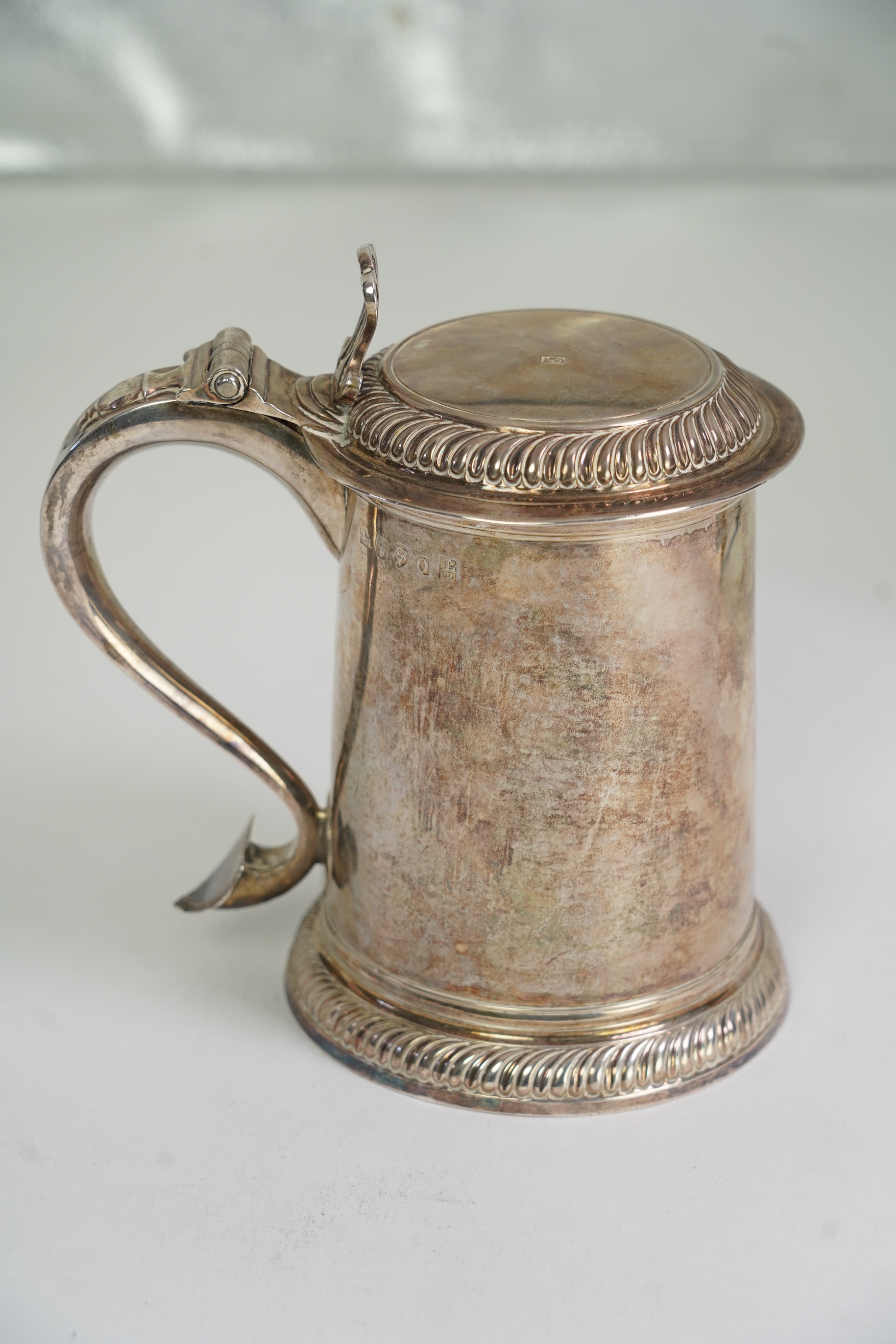 A George III provincial silver peg tankard by John Langlands I and John Robertson I